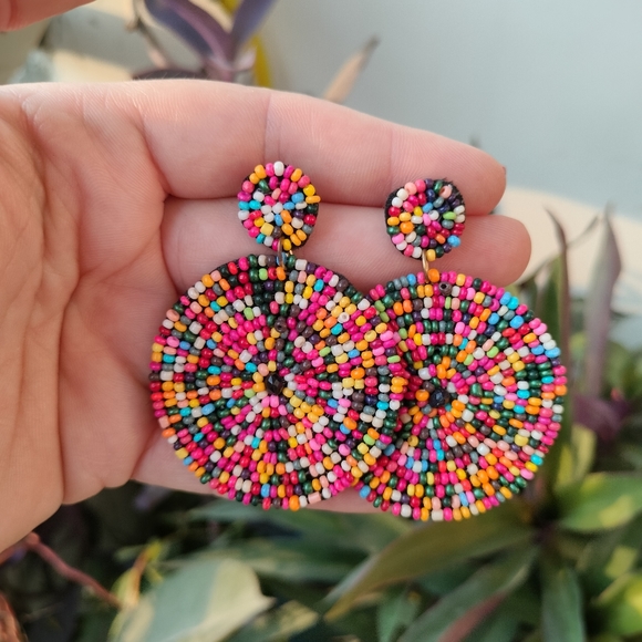 Boho Beaded Earrings - Picture 14 of 15